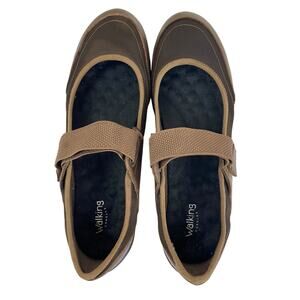 Walking Cradles Bronze Leather Adjustable Strap Women's  Mary Jane Shoe Size 12B